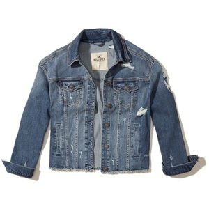 Hollister distressed demin/ Jean jacket
